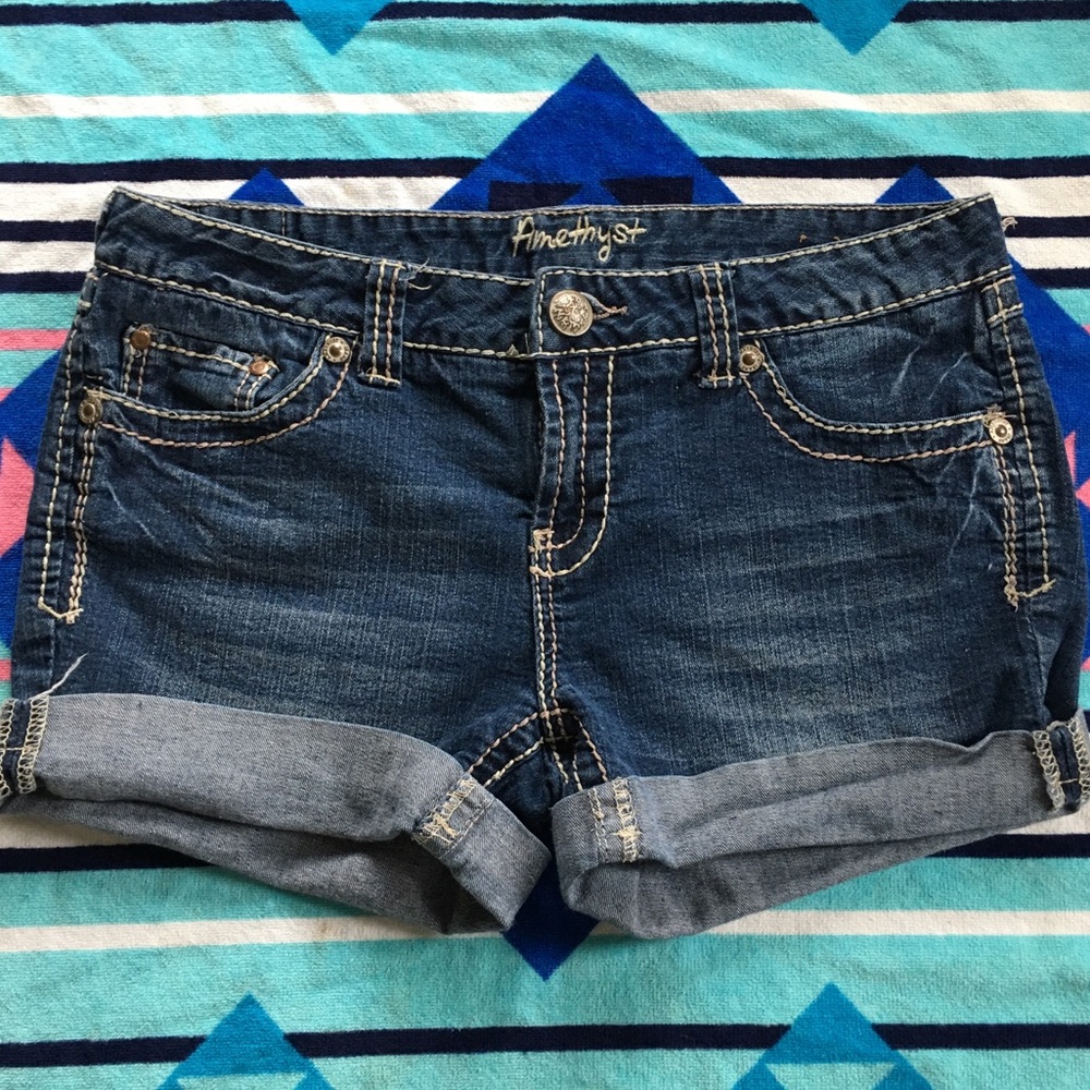 Blue jean shorts